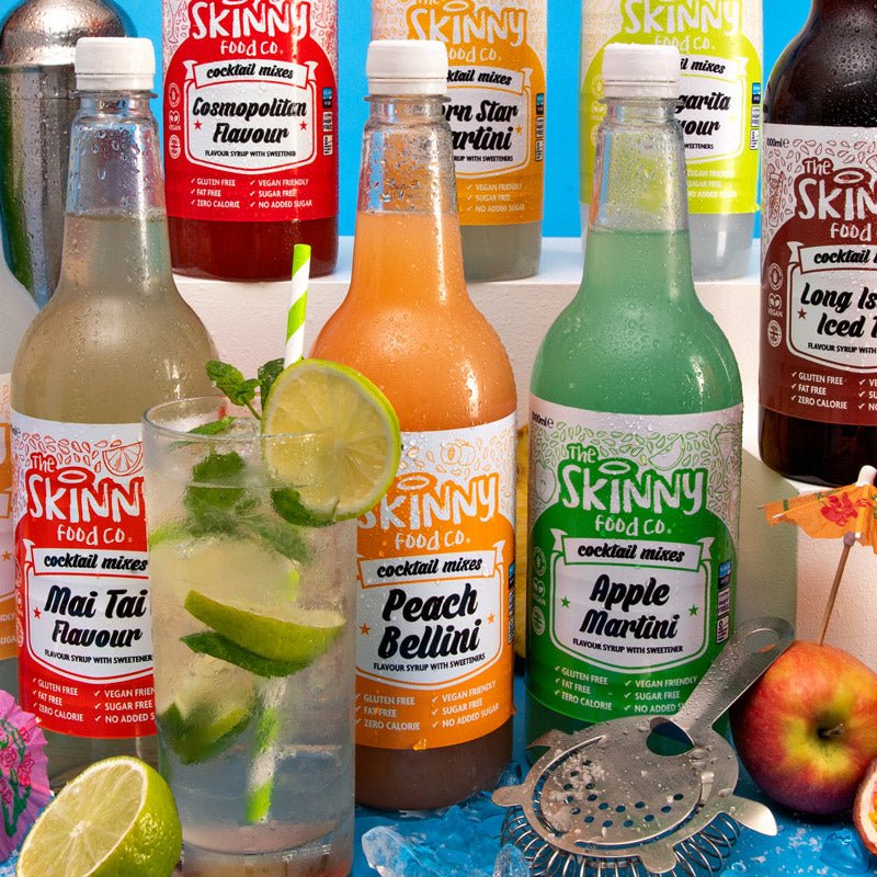 Peach Bellini Sugar Free Skinny Cocktail Mixer - 1 Litre - theskinnyfoodco