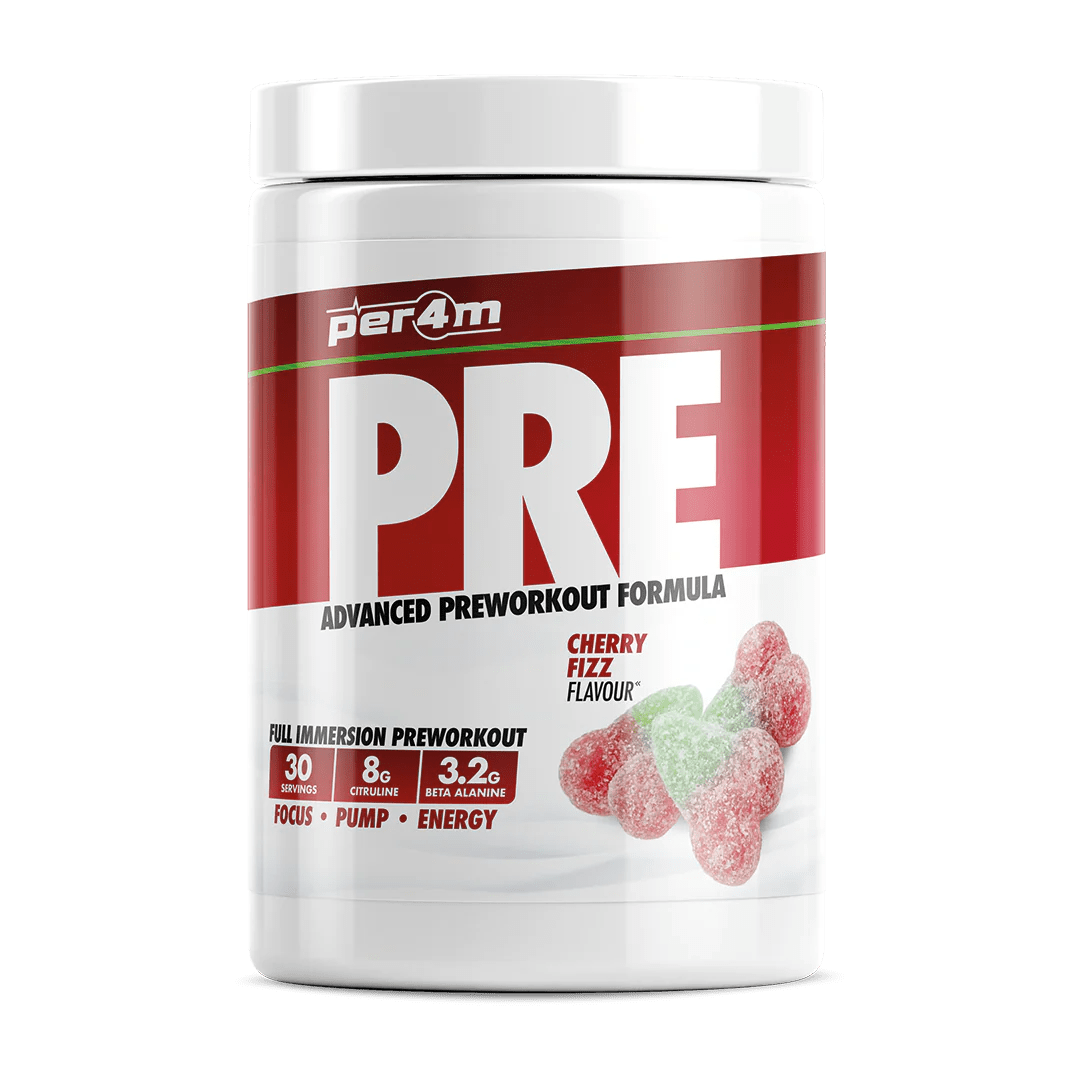 PER4M – PRE Advanced Preworkout Formula – 7 Geschmacksrichtungen (570 g) – theskinnyfoodco