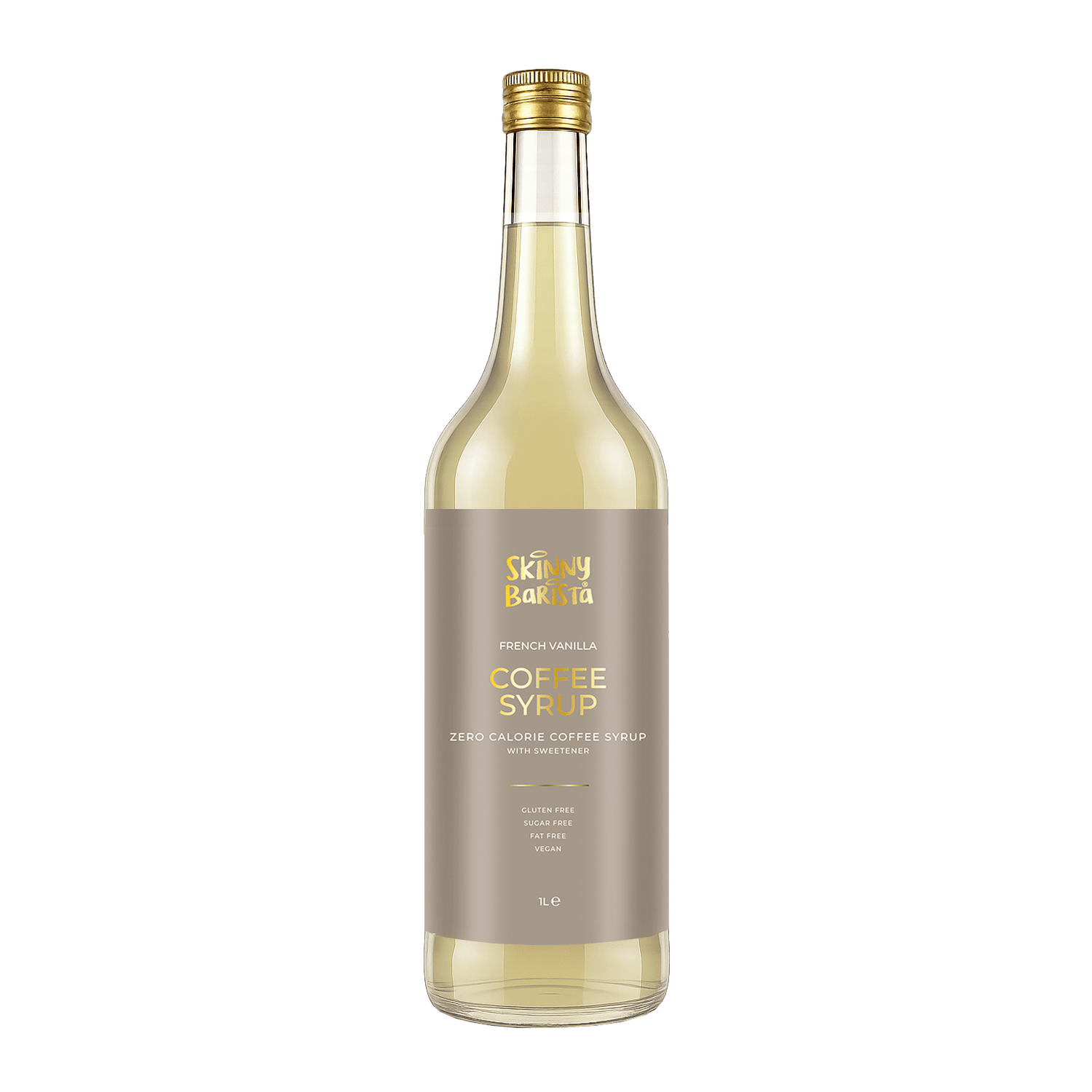 Premium Skinny Barista French Vanilla Flavour Coffee Syrup - 1 Litre - theskinnyfoodco