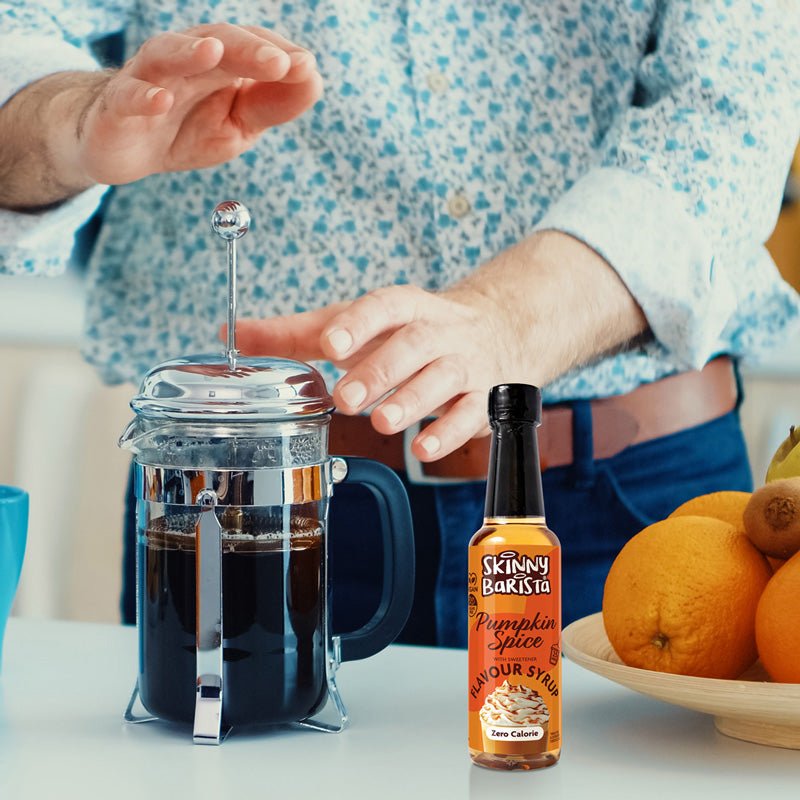 Pumpkin Spice Flavour Syrup - Zero Calorie Sugar Free Skinny Coffee Syrup - 250ml - LIMITED EDITION - theskinnyfoodco
