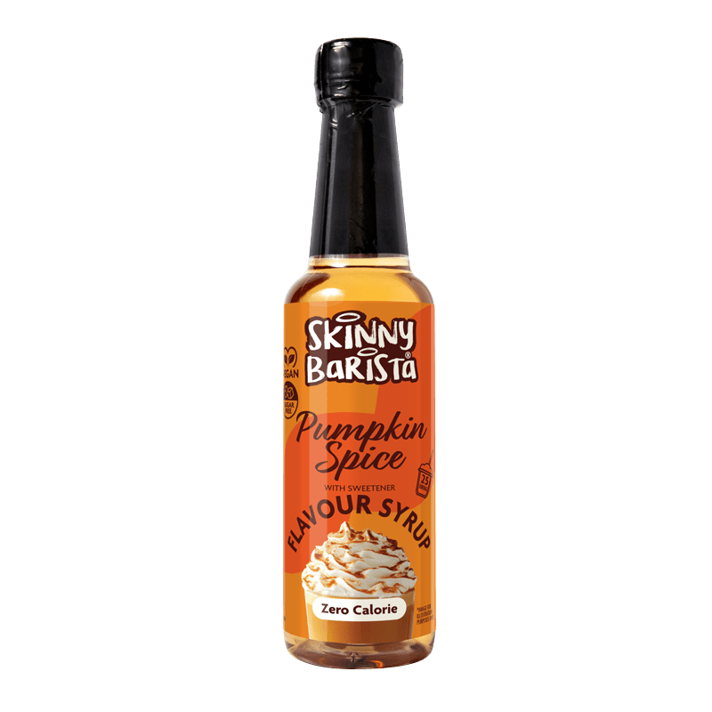 Pumpkin Spice Flavour Syrup - Zero Calorie Sugar Free Skinny Coffee Syrup - 250ml - LIMITED EDITION - theskinnyfoodco