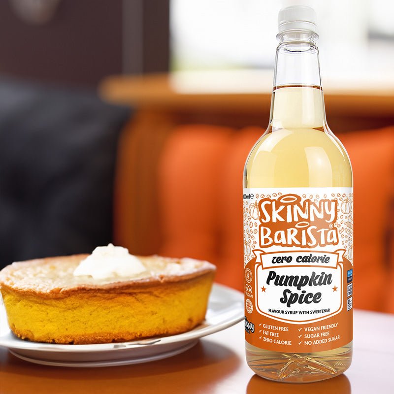 Pumpkin Spice Syrup - Zero Calorie Sugar Free Skinny Coffee - 1 Litre - theskinnyfoodco