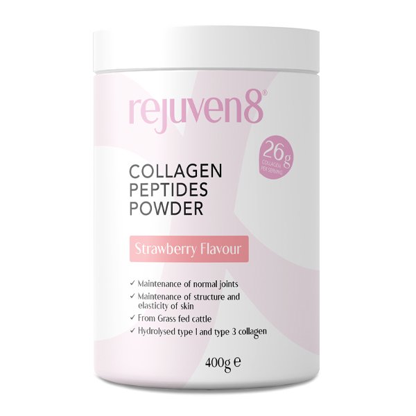 Rejuven8 Premium Collagen Peptides Flavoured 400g x ( 3 Flavours ) - theskinnyfoodco