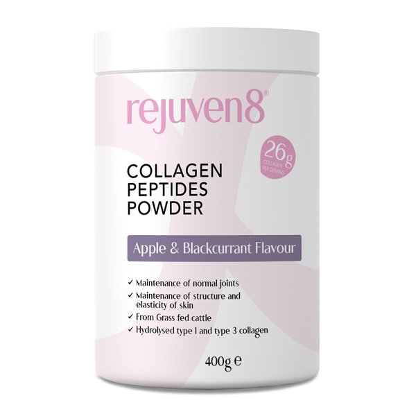 Rejuven8 Premium Collagen Peptides Flavoured 400g x ( 3 Flavours ) - theskinnyfoodco