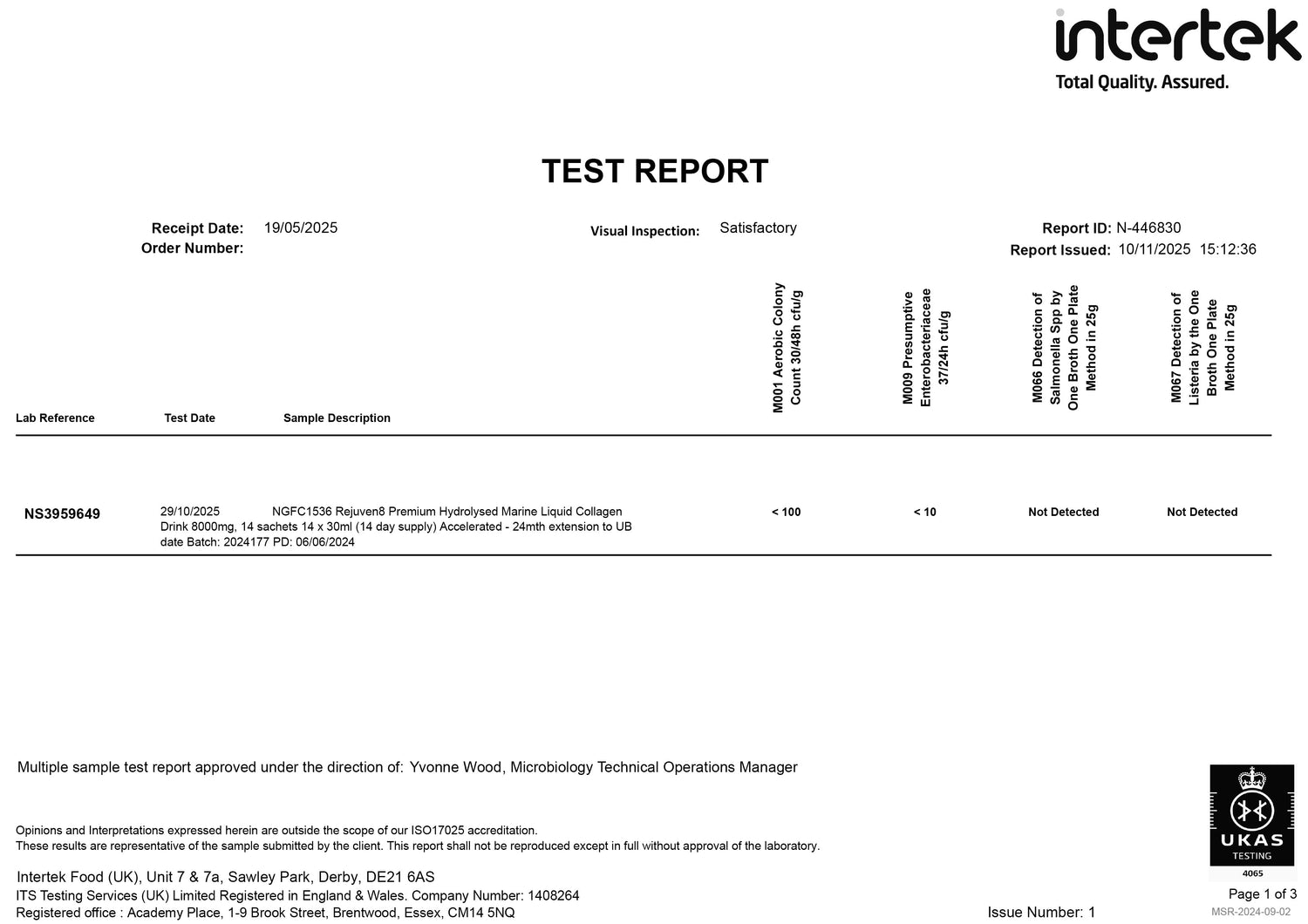 Rejuven8 Premium Hydrolysed Marine Liquid Collagen Drink 8000mg, 14 sachets 14 x 30ml (14 day supply) - theskinnyfoodco