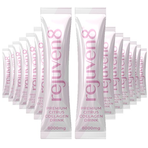 Rejuven8 Premium Hydrolysed Marine Liquid Collagen Drink For Women, 14 sachets 14 x 30ml (14 day supply) - theskinnyfoodco