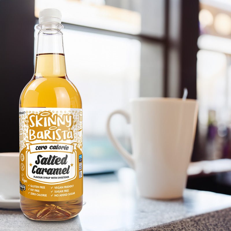 Salted Caramel Coffee Syrup - Sugar - Free Skinny Syrup - 1 Litre - theskinnyfoodco