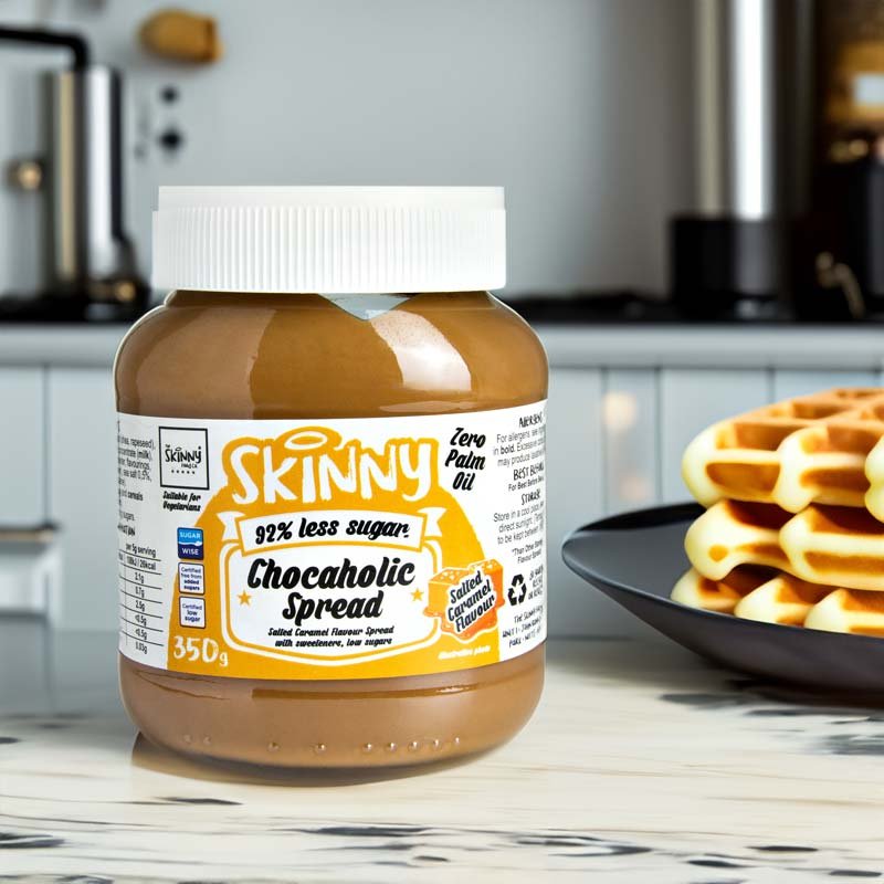 Salted Caramel Lower Sugar Chocaholic Skinny Spread - 350g - theskinnyfoodco