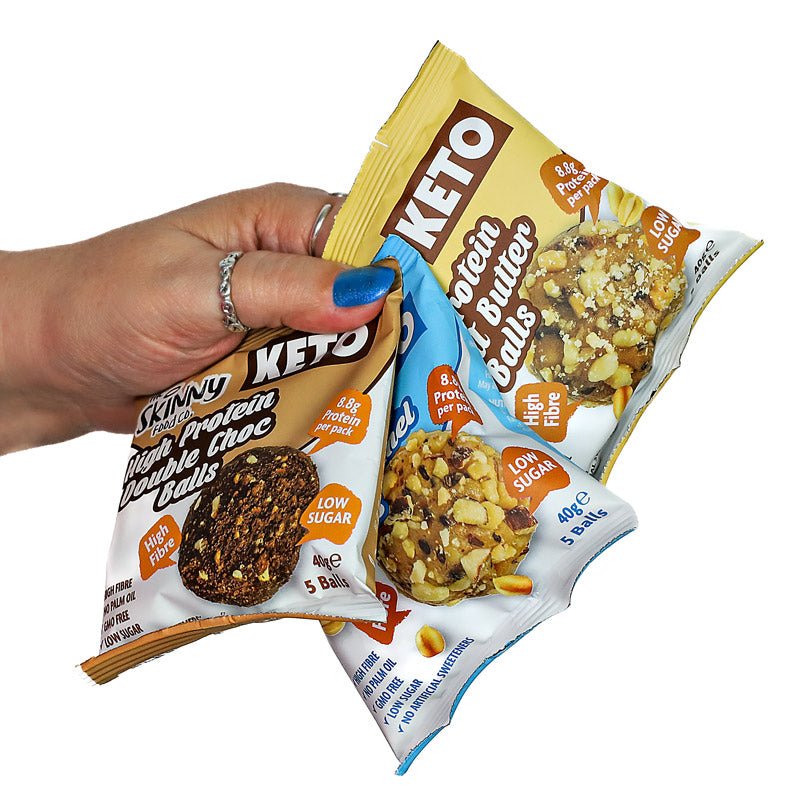 (Short Date Aug 2025) Skinny High Protein KETO Balls Bundle - theskinnyfoodco