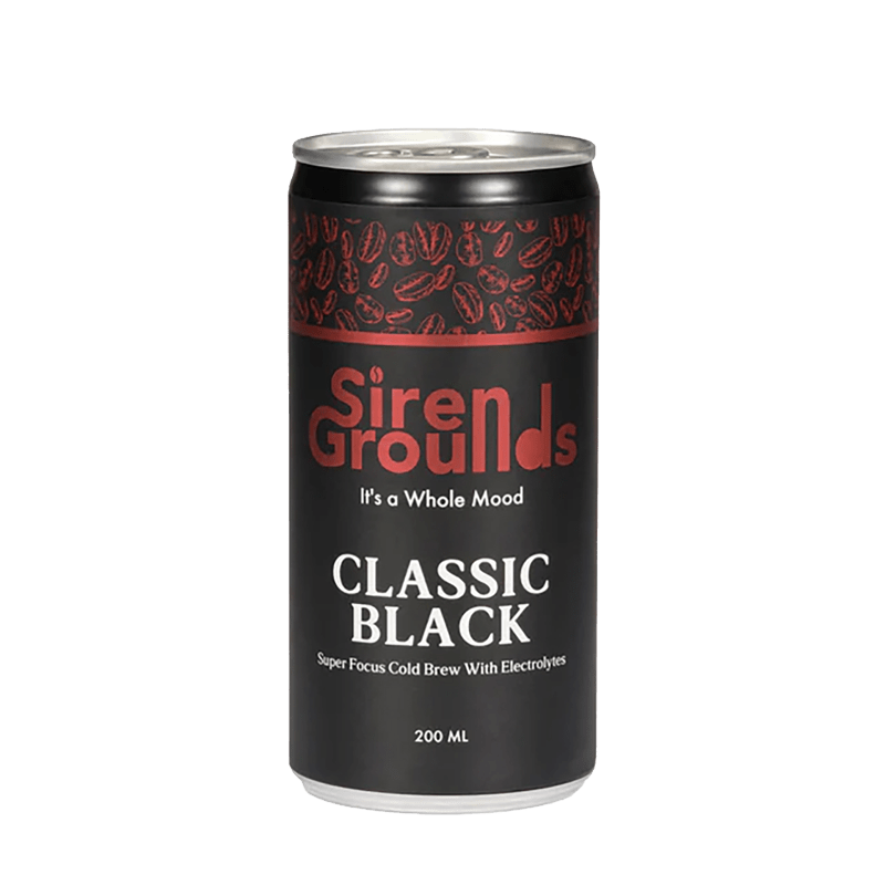 Siren Grounds Classic Black Cold Brew + Ηλεκτρολύτες - theskinnyfoodco