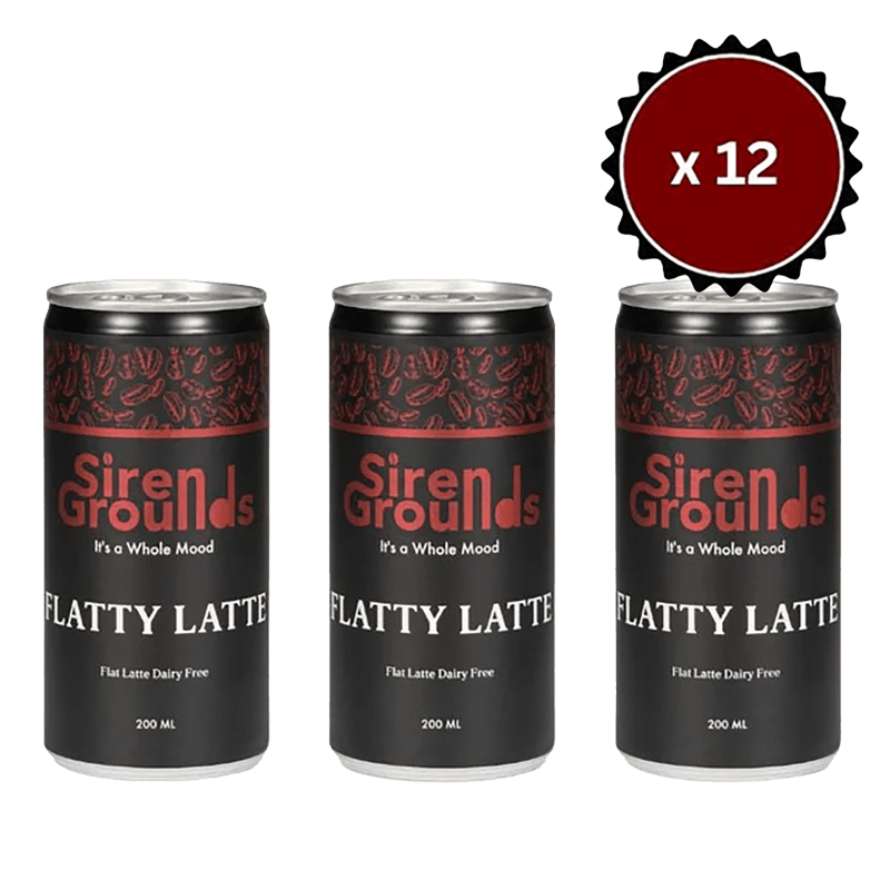 Siren Grounds Flatty Latte Cold Brew Case Dairy - Free - theskinnyfoodco