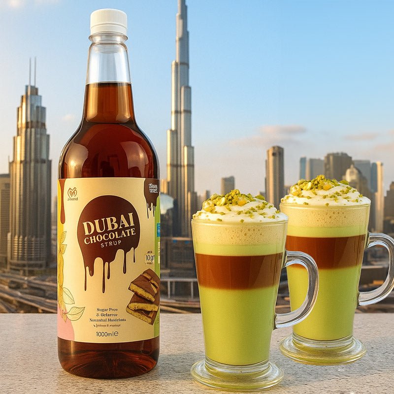 Skinny Barista Dubai Chocolate Flavour Syrup - Sugar Free Skinny Coffee Syrup - 1 Litre - theskinnyfoodco