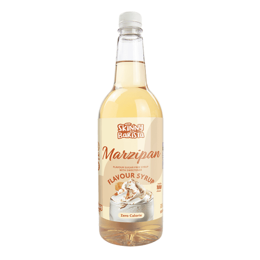 Skinny Barista Marzipan Flavour Syrup - Sugar Free Skinny Coffee Syrup - 1 Litre - theskinnyfoodco