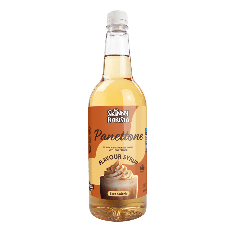 Skinny Barista Panettone Flavour Syrup - Sugar Free Skinny Coffee Syrup - 1 Litre - theskinnyfoodco
