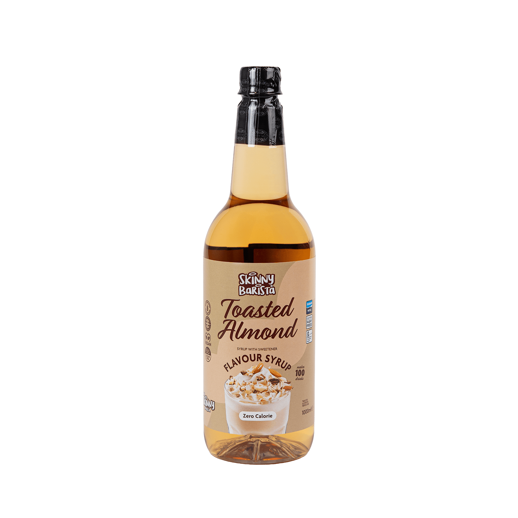 Skinny Barista Toasted Almond Syrup - 1 Litre - theskinnyfoodco