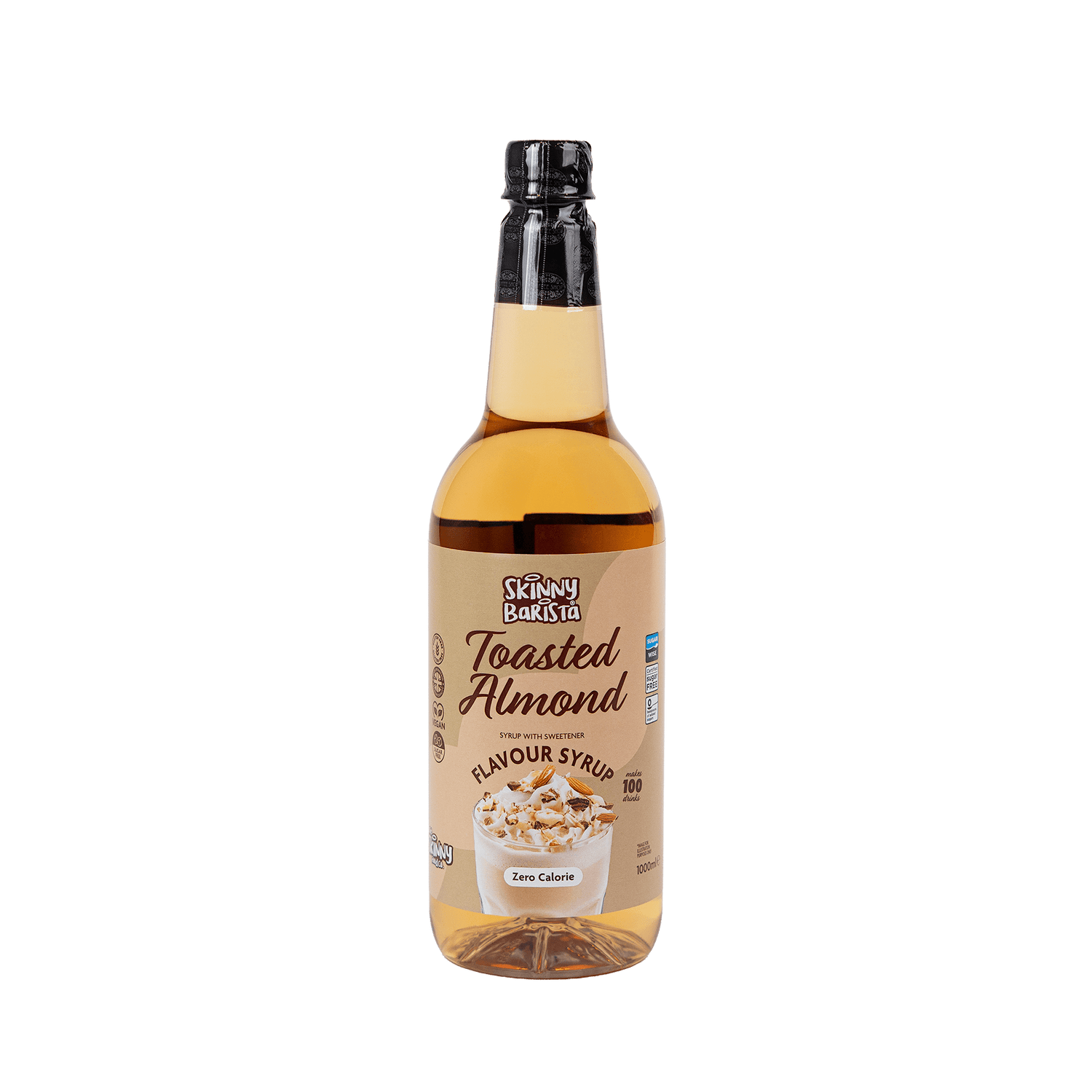 Skinny Barista Toasted Almond Syrup - 1 Litre - theskinnyfoodco