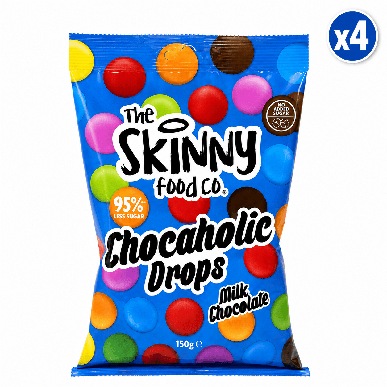Skinny Chocaholic Drops Share Bag - 95% Less Sugar - 150g - theskinnyfoodco
