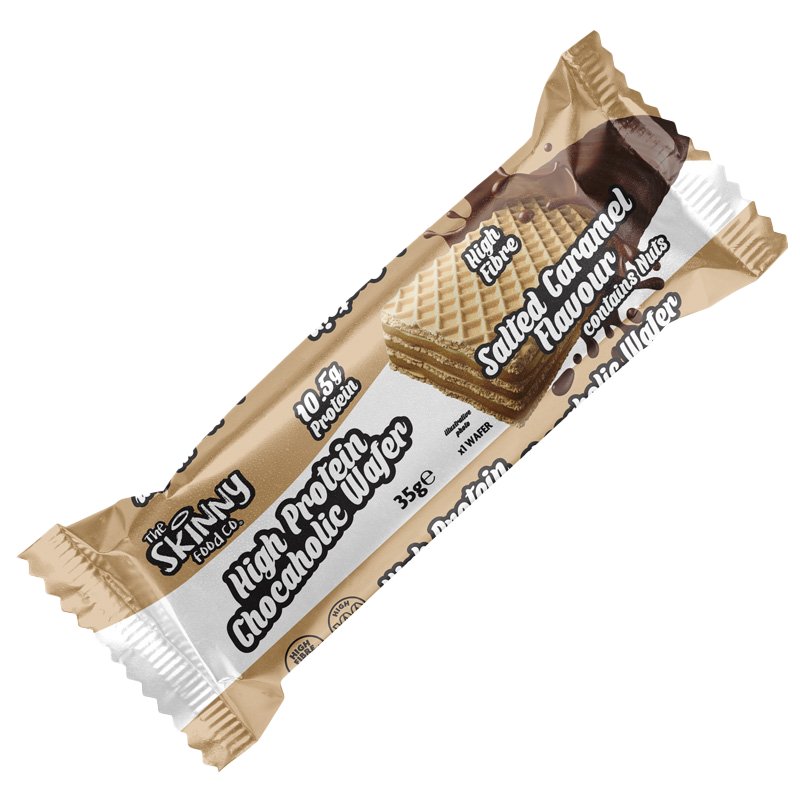 Skinny Chocaholic Salted Caramel High Protein Wafer 35g