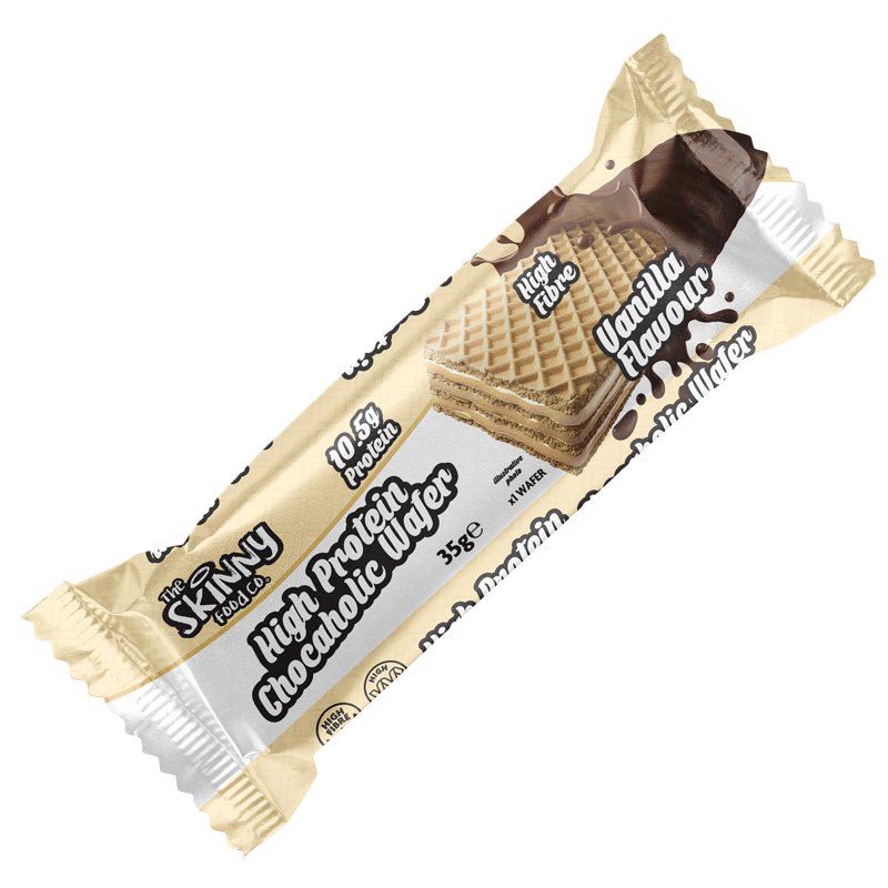 Skinny Chocaholic Vanilla High Protein Wafer 35g - theskinnyfoodco