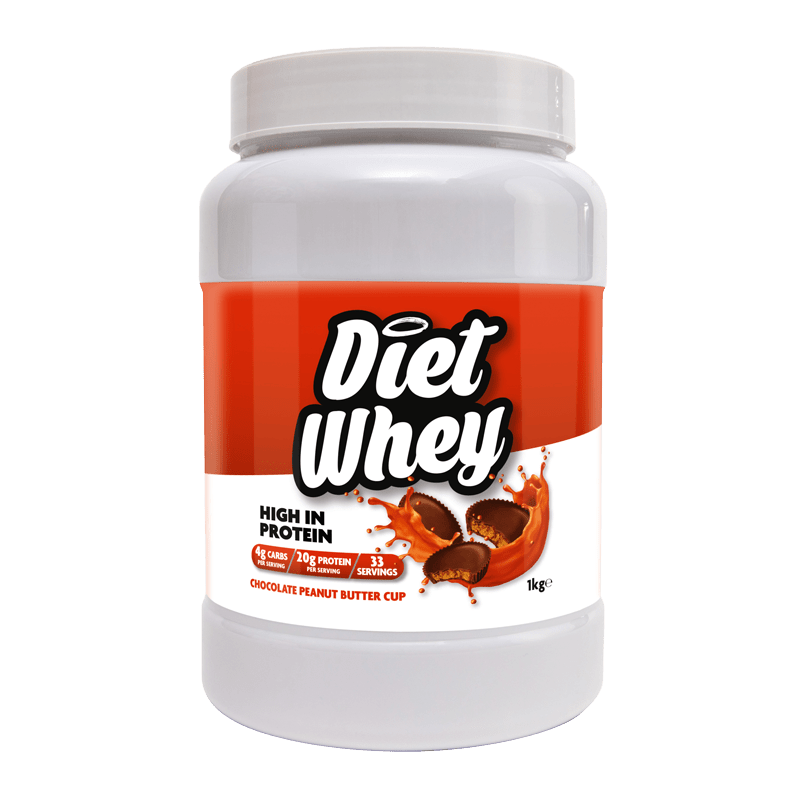 Skinny Diet Whey Protein - Chocolate Peanut Butter Cup 1kg - 20g protein per serving - theskinnyfoodco