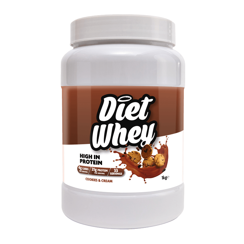 Skinny Diet Whey Protein - Cookies & Cream 1kg - 21g protein per serving - theskinnyfoodco