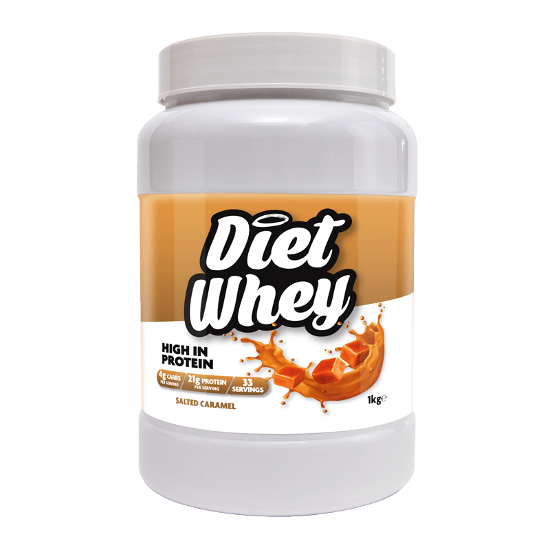 Skinny Diet Whey Protein - Salted Caramel 1kg - 21g protein per serving - theskinnyfoodco