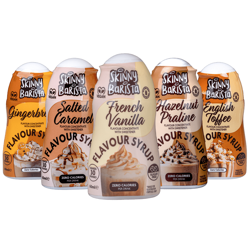 Skinny Food Co Barista Shot Coffee Syrup Ultimate Bundle - 60ml x 5 - theskinnyfoodco