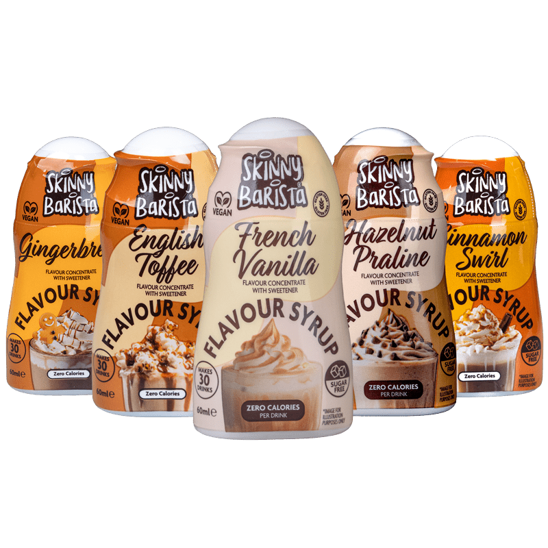 Skinny Food Co Barista Shot Coffee Syrup Ultimate Bundle - 60ml x 5 - theskinnyfoodco