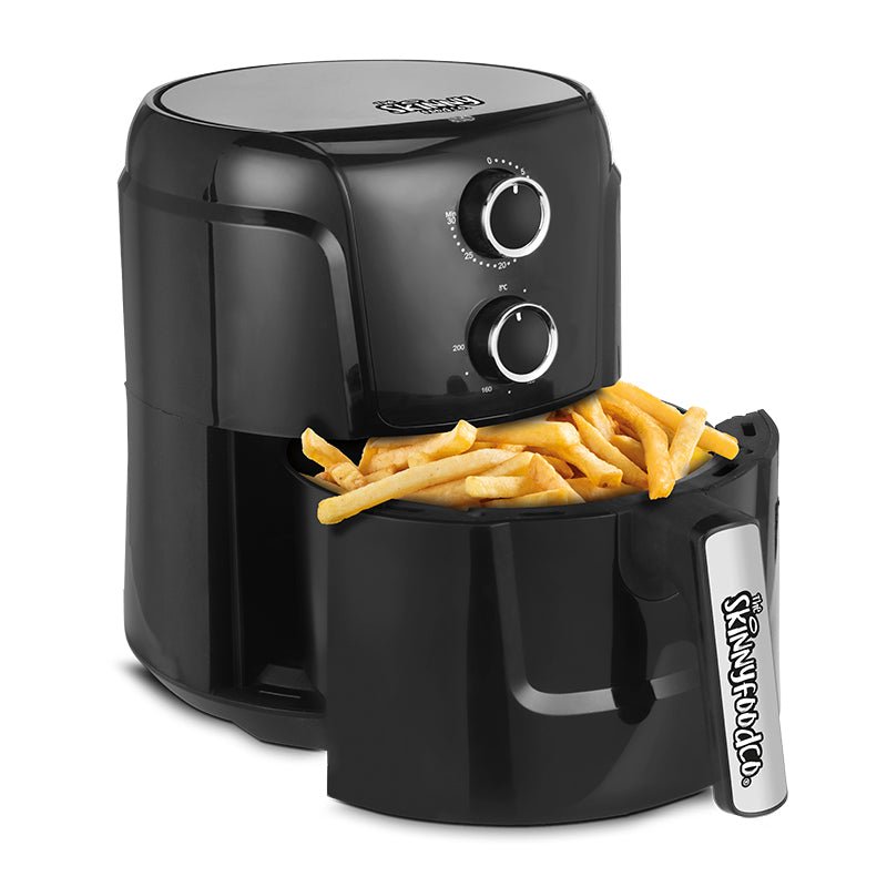 Skinny Food Co Black Air Fryer 4 Litre 1450w (Including Free Air Fryer Recipes Book) - Ninja Alternative - theskinnyfoodco