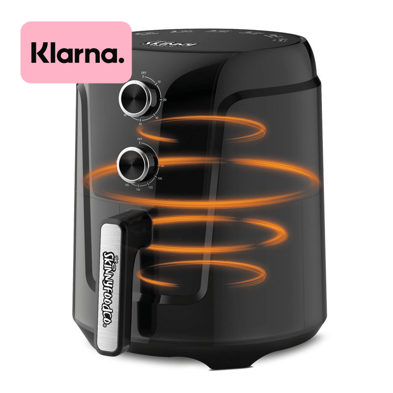 Skinny Food Co Black Air Fryer 4 Litre 1450w (Including Free Air Fryer Recipes Book) - Ninja Alternative - theskinnyfoodco