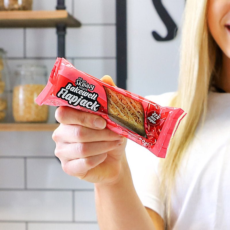 Skinny Food Co Low Sugar Protein Flapjacks 80g Case x 12 ( 2 Flavours) - theskinnyfoodco