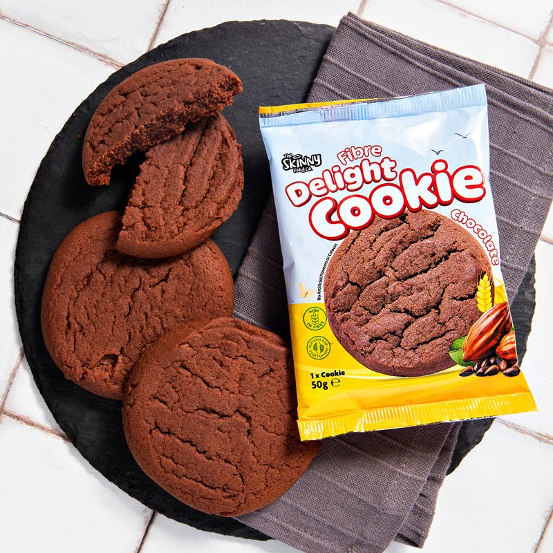 Skinny HFSS Chocolate Fibre Delight Cookie 12 x 50g - theskinnyfoodco