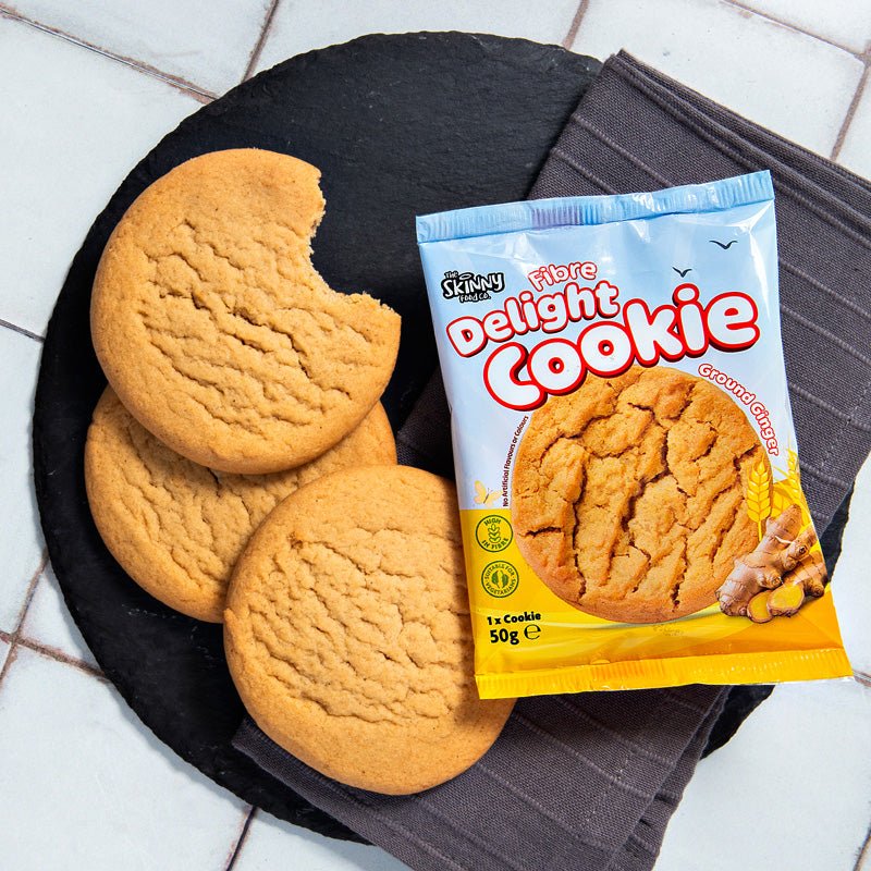 Skinny HFSS Ginger Fibre Delight Cookie 50g - theskinnyfoodco