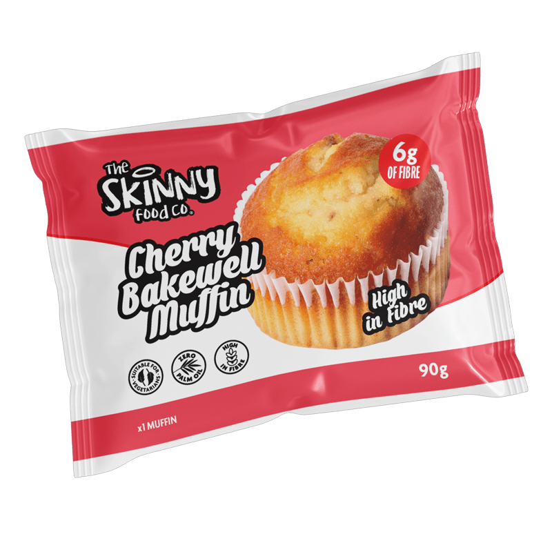 Skinny HFSS High Fibre Muffins 90g x 8 (All 4 Flavours) - theskinnyfoodco