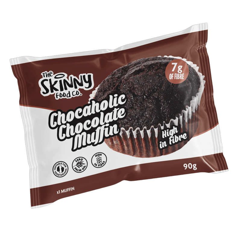 Skinny HFSS High Fibre Muffins 90g x 8 (All 4 Flavours) - theskinnyfoodco