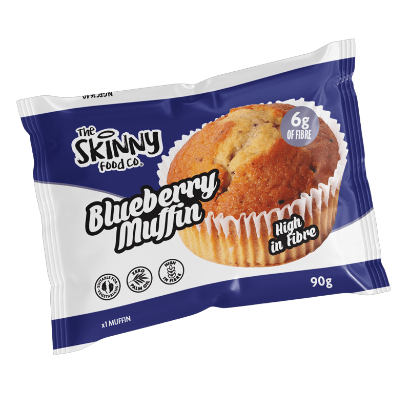 Skinny HFSS High Fibre Muffins 90g x 8 (All 4 Flavours) - theskinnyfoodco