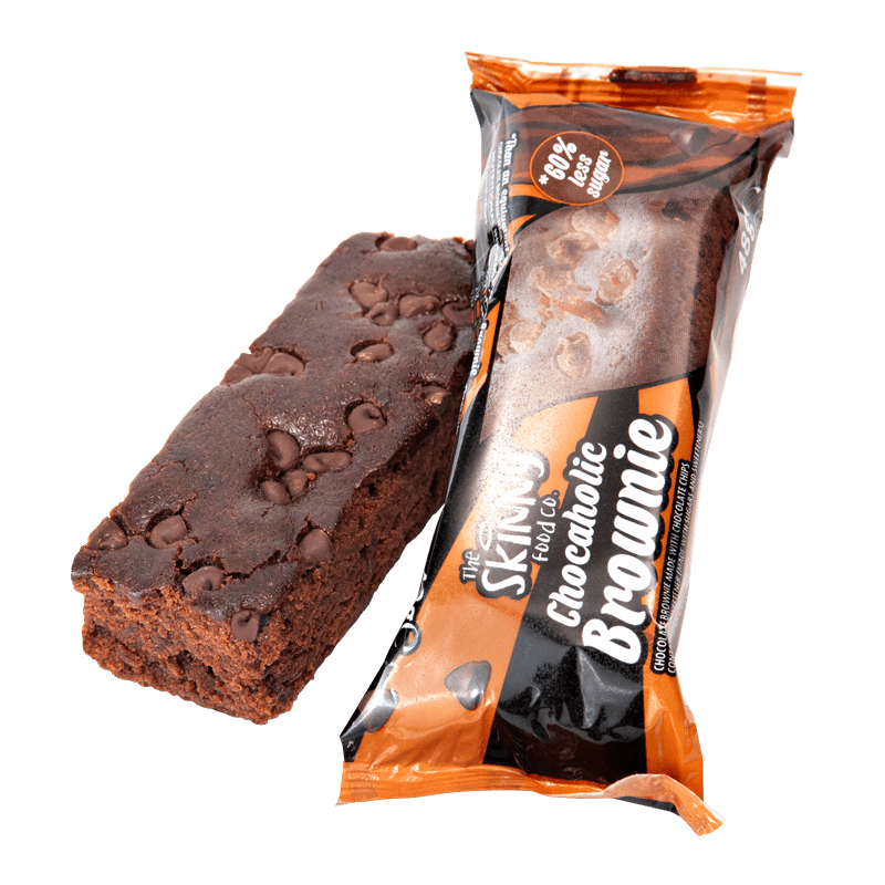 Skinny High Fibre (HFSS Compliant) Chocolate with Vanilla Brownie 12 x 48g - theskinnyfoodco