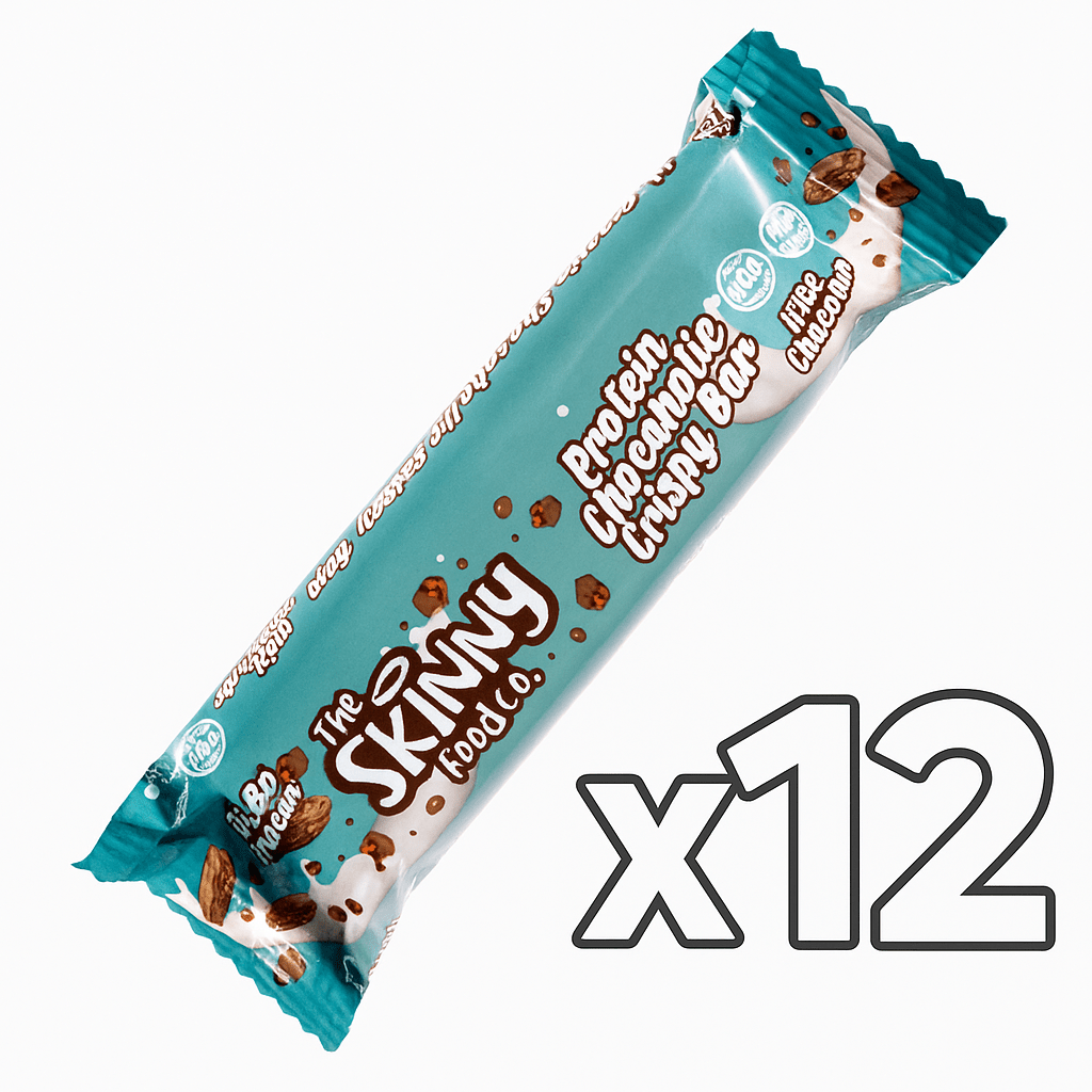Skinny High Protein (15g Protein per bar) Chocaholic Crispy Bar 39g x 12 - theskinnyfoodco