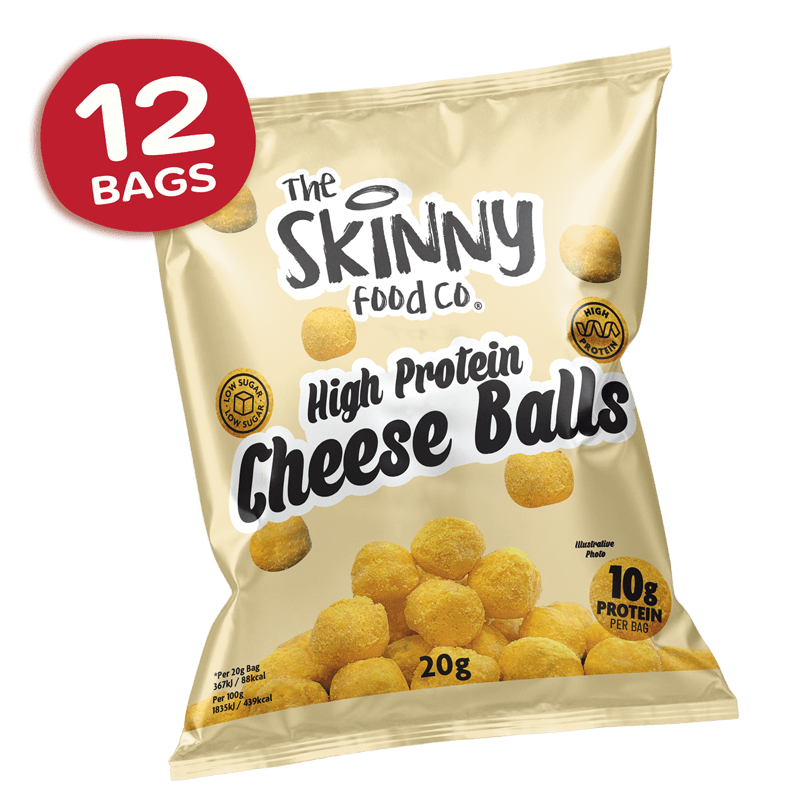 Skinny High Protein Cheese Balls 12 x 20g - theskinnyfoodco