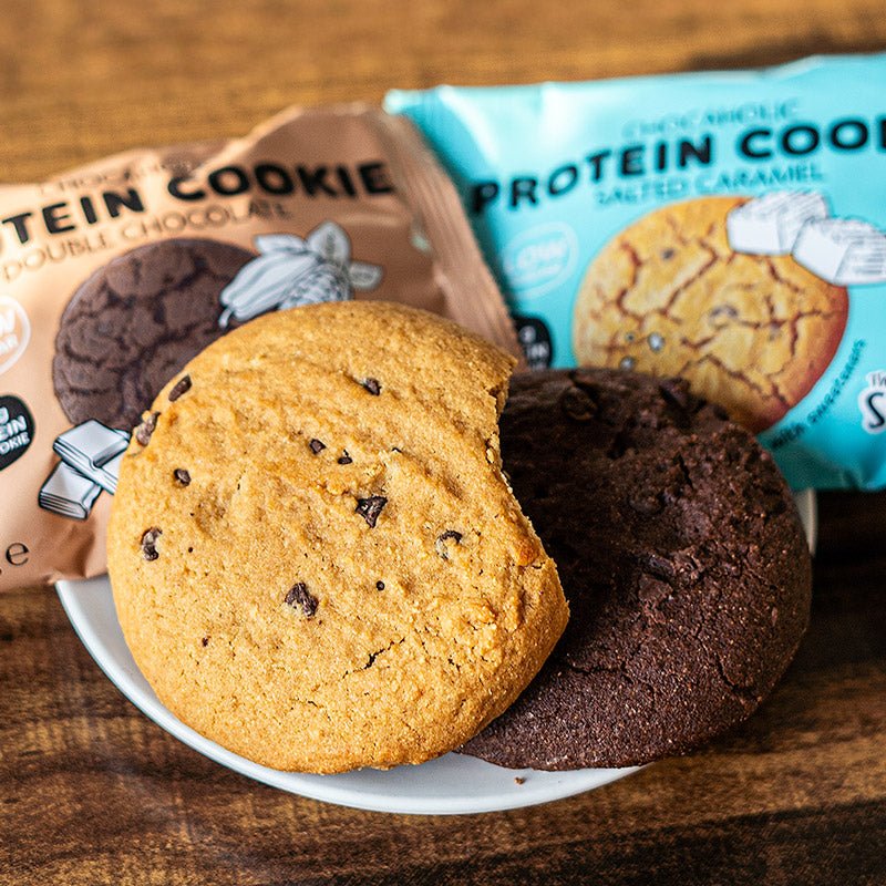 Skinny High Protein Chocaholic Cookie Doppelschokolade - 50 g x 12 - theskinnyfoodco