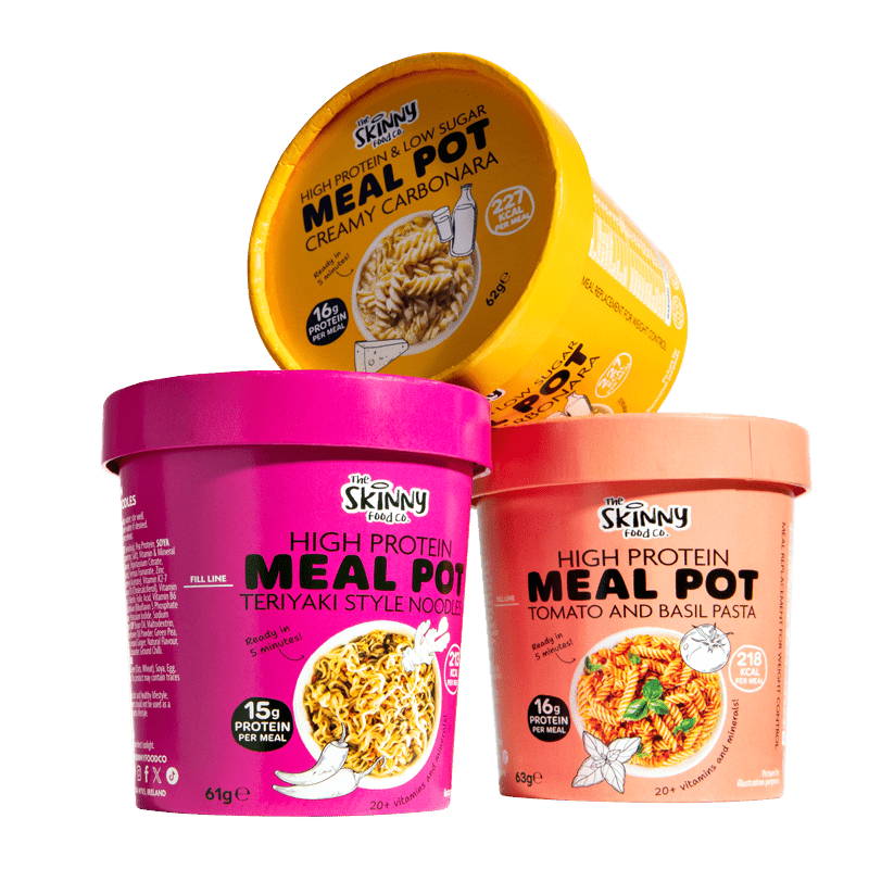 Skinny High Protein Quickpot - 3 Flavours - theskinnyfoodco