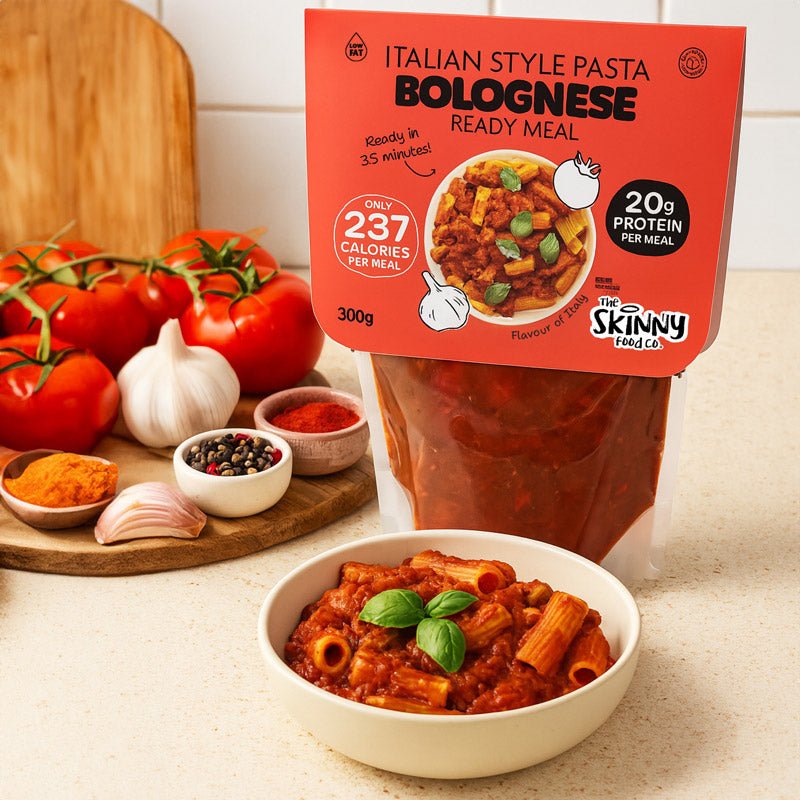 Skinny Italian Pasta Bolognese 237 Calories Ready Meal - 300g - theskinnyfoodco
