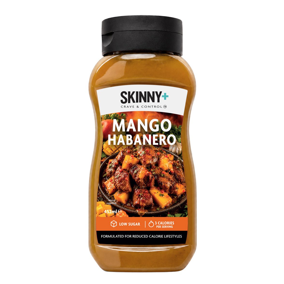 Skinny+ Mango Habanero Flavour Sugar Free Skinny Sauce - 452ml - theskinnyfoodco