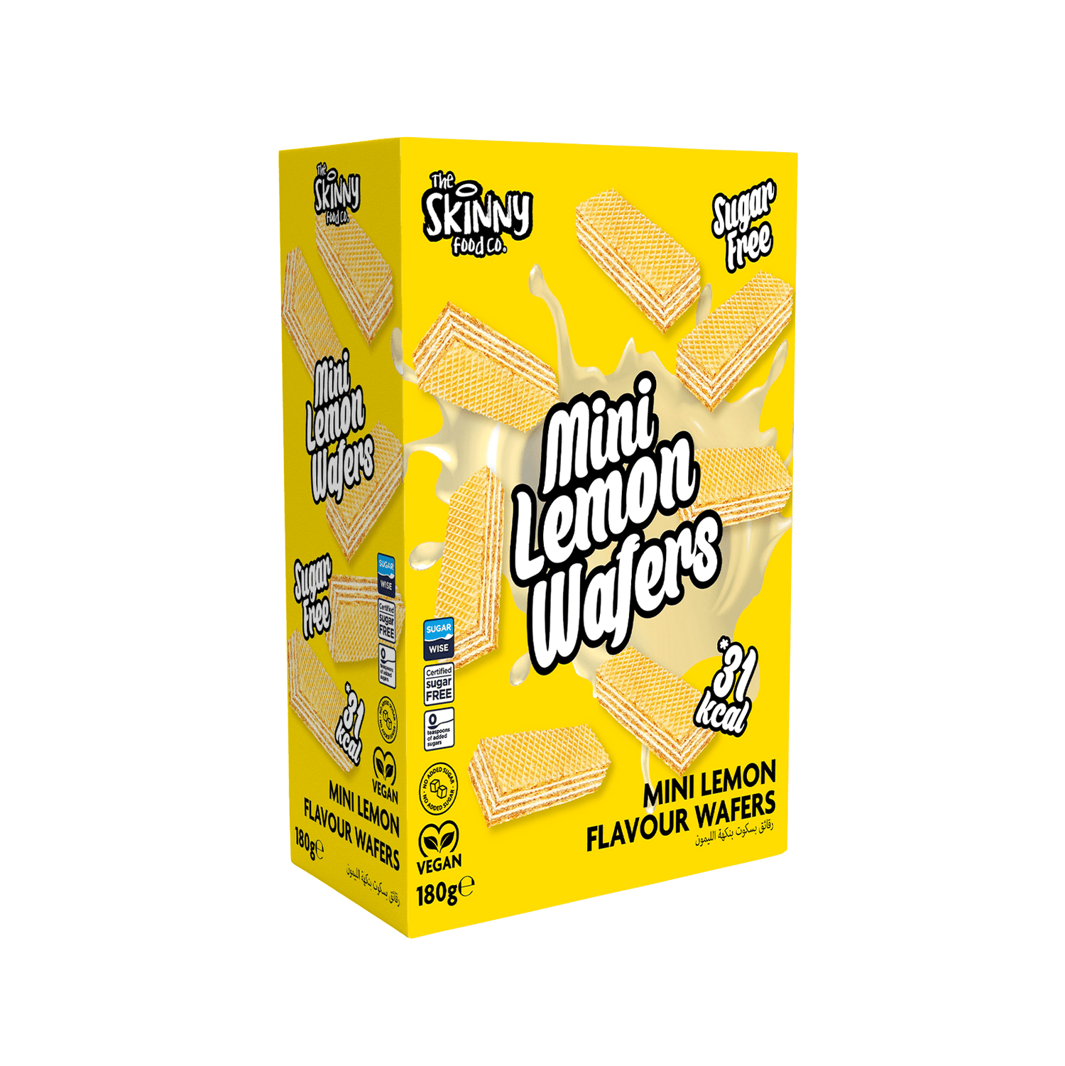 Skinny Mini Lemon Wafers 180g - theskinnyfoodco