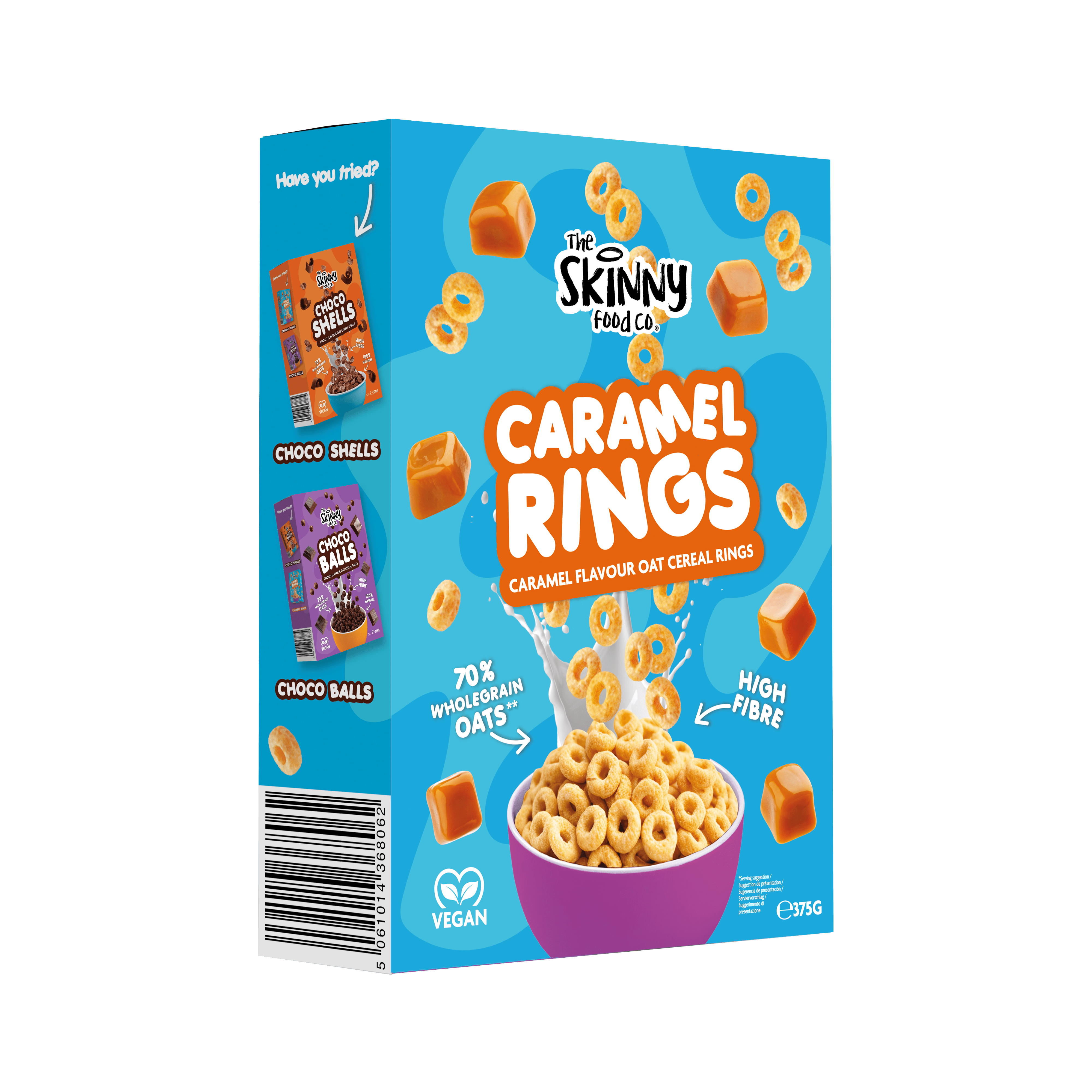 Skinny Oat Cereal Caramel Rings - 375g – theskinnyfoodco