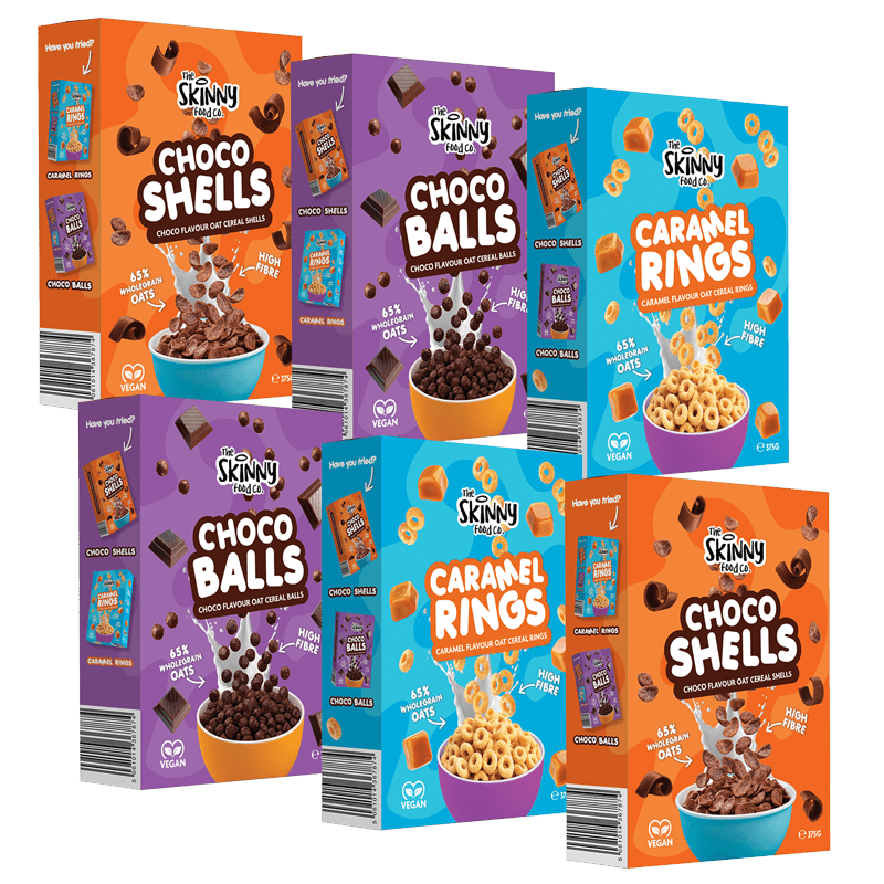 Skinny Oat Cereal Ultimate Variety Pack - theskinnyfoodco