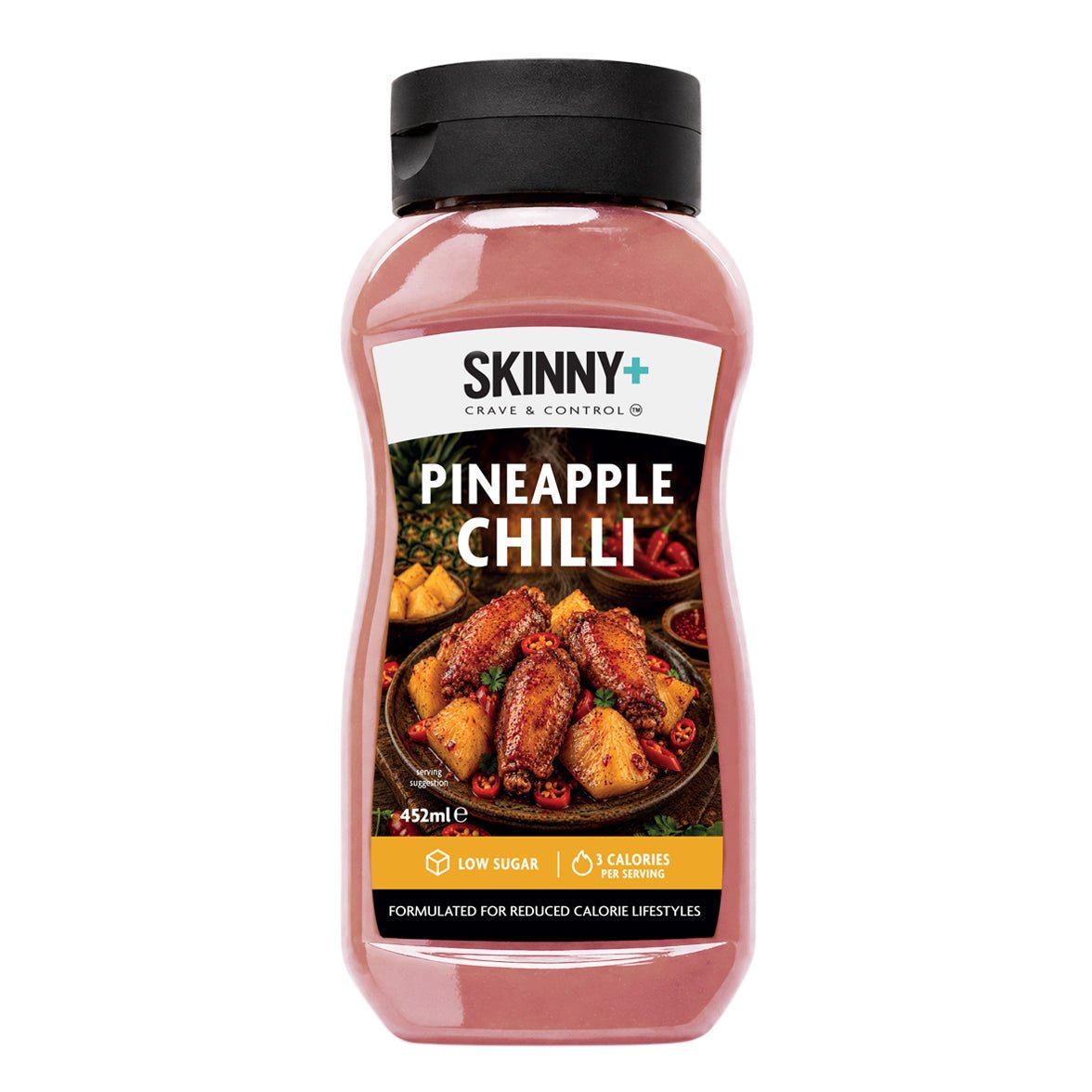 Skinny+ Pineapple & Chilli Flavour Sugar Free Skinny Sauce - 452ml - theskinnyfoodco