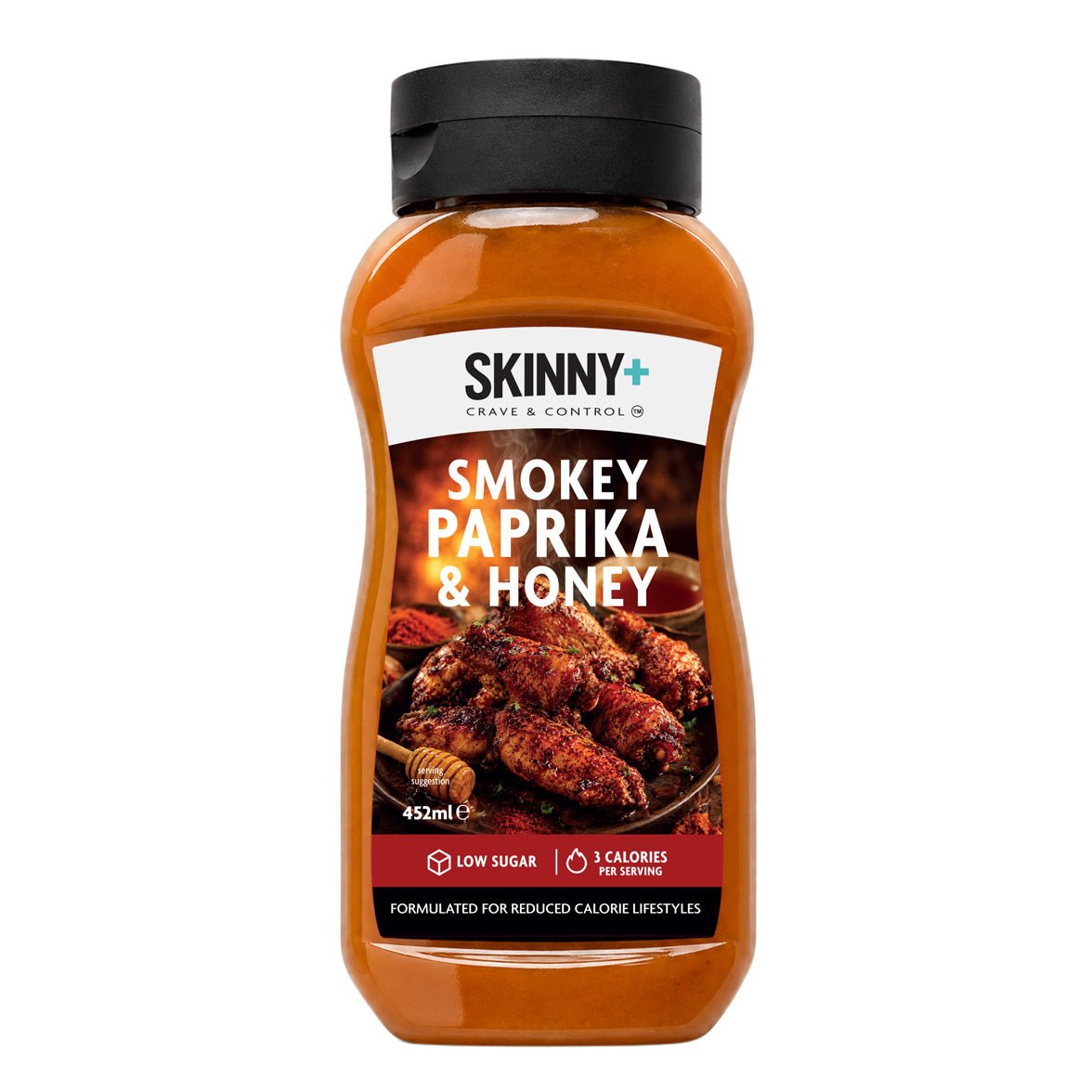 Skinny+ Smokey Paprika & Honey Flavour Sugar Free Skinny Sauce - 452ml - theskinnyfoodco