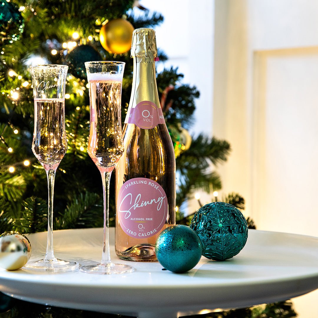 Skinny Sparkling Rose Prosecco Non Alcoholic - 75cl (Zero Calorie) - theskinnyfoodco