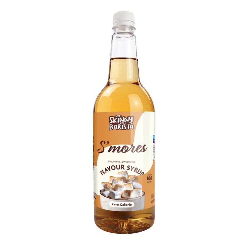 S'mores Syrup - Barista Zero Calorie Sugar Free Skinny Coffee - 1 Litre - theskinnyfoodco
